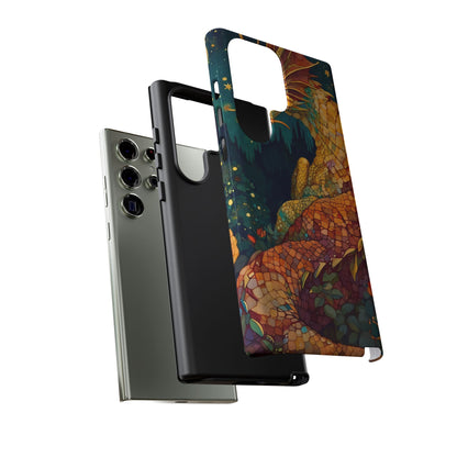Dragon Art Phone Case, Tough Phone Cover, Fantasy Gift, Unique Mobile Accessory, Dragon Lover Gift, Stylish Protection