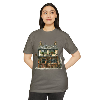 Unisex CVC Jersey T-shirt - Nestled in Nature - British Village House Elegance