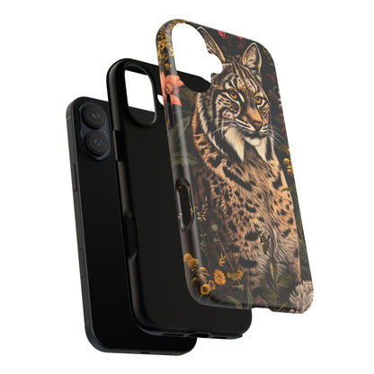 Wildlife Phone Case with Lynx Design, Tough Cases, Animal Lovers Gift, Nature Inspired Accessories, Unique Tech Protection