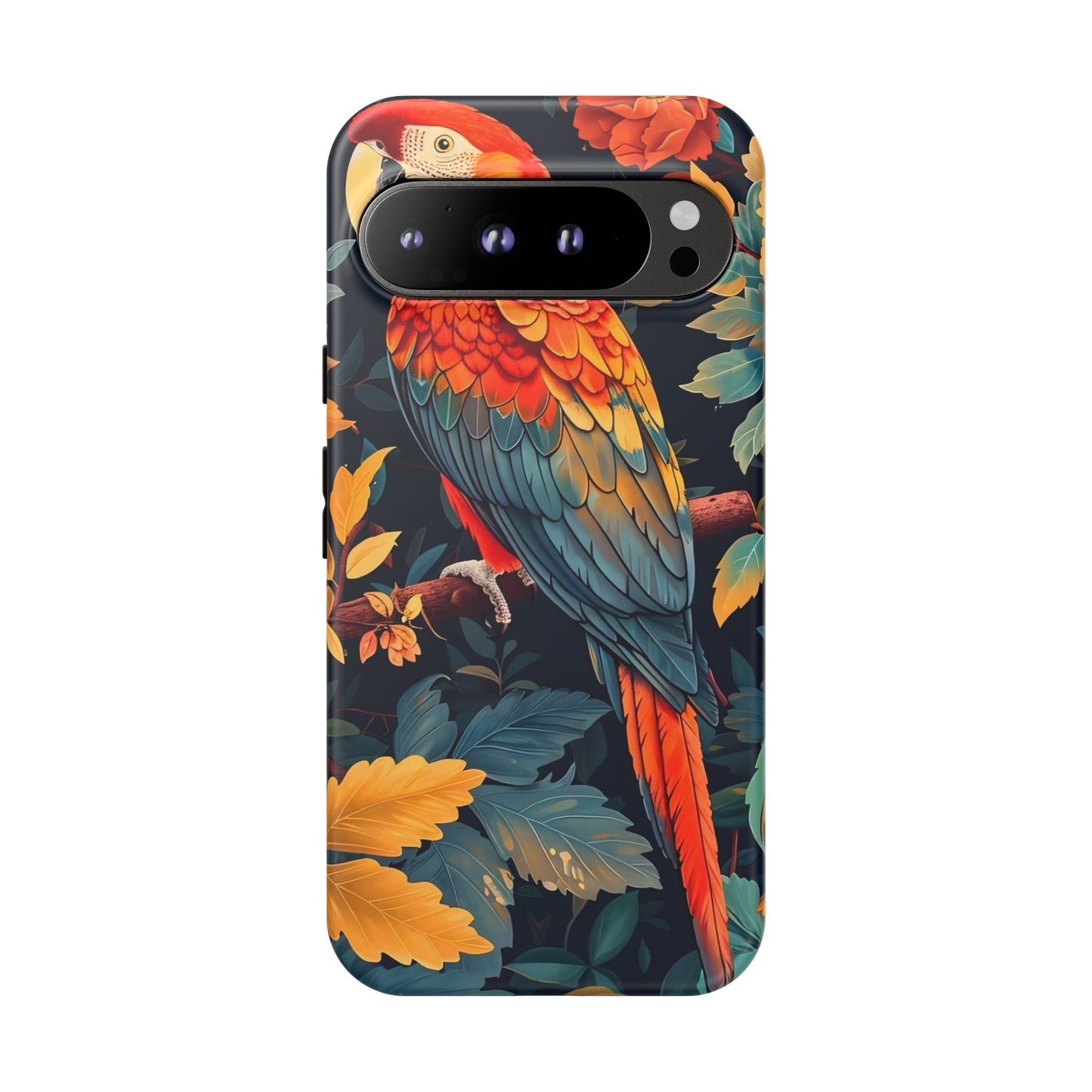 Vibrant Parrot Phone Case - Tough, Stylish, Nature-Inspired, Tropical, Wildlife, Perfect Gift, Summer Vibes