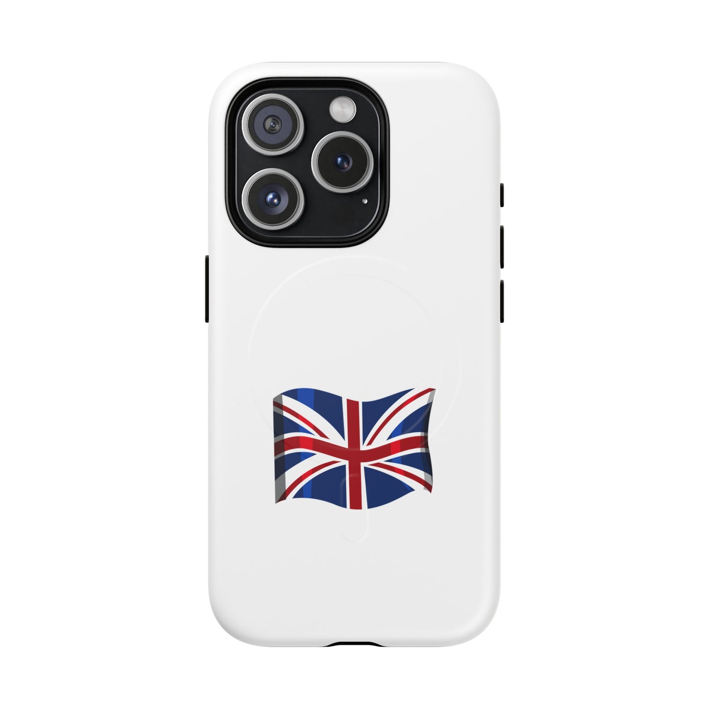Durable Magnetic Phone Case, UK Flag Design, Protective Cover for iPhone, Stylish Gift for Travelers, Customizable Design