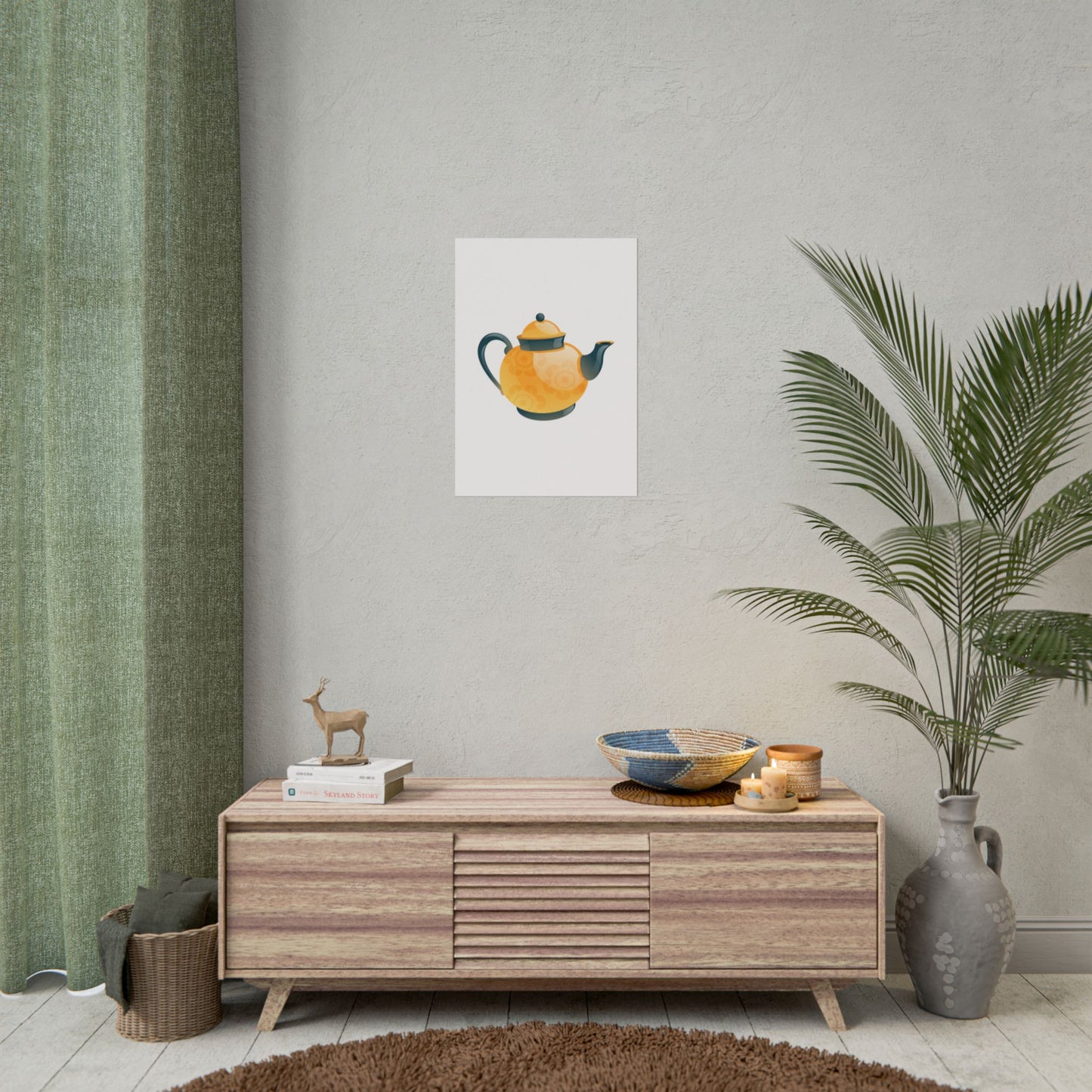 Vintage Tea Pot Rolled Posters