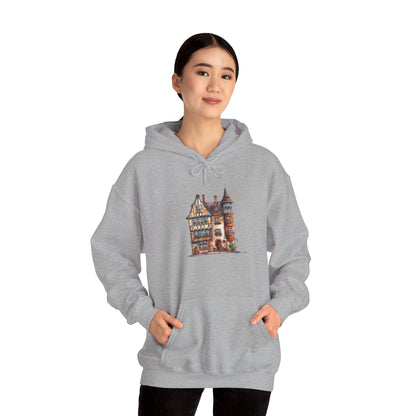 Unisex Heavy Blend™ Hooded Sweatshirt - Charming & Cozy - Life in a British Village House