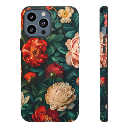 Floral Phone Case - Tough Cases, Vibrant Protection, Gift for Her, Cute Floral Design, Trendy Accessory, Perfect for Spring