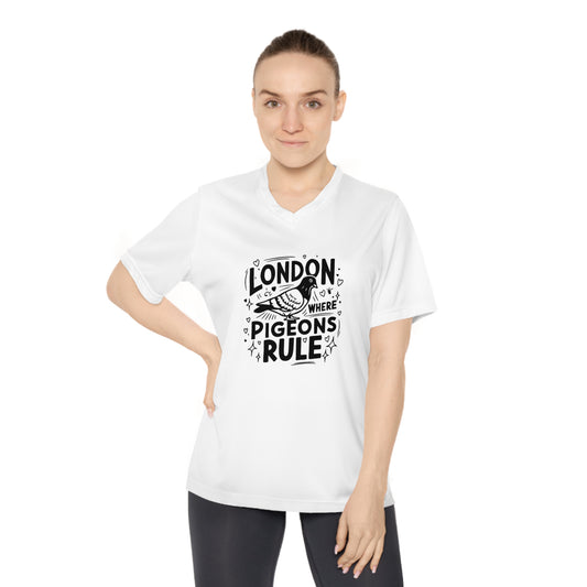 V-Neck Performance T-Shirt - London where pigeons rule