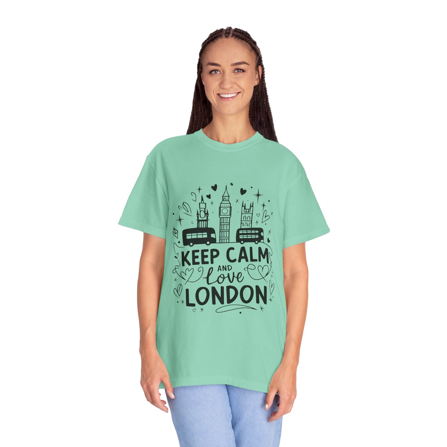 Unisex Garment-Dyed T-shirt - Keep Calm and Love London