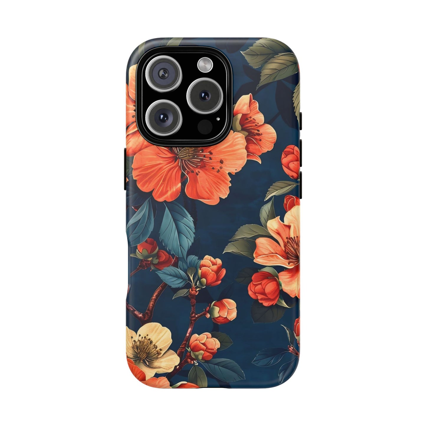 Floral iPhone Case, Tough Cases, Flower Phone Protector, Floral Design, Spring Gift, Phone Cover