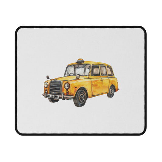 Yellow Taxi Non-Slip Gaming Mouse Pad, Perfect Desk Accessory for Gamers, Unique Gift for Birthdays, Christmas, Home Office Decor