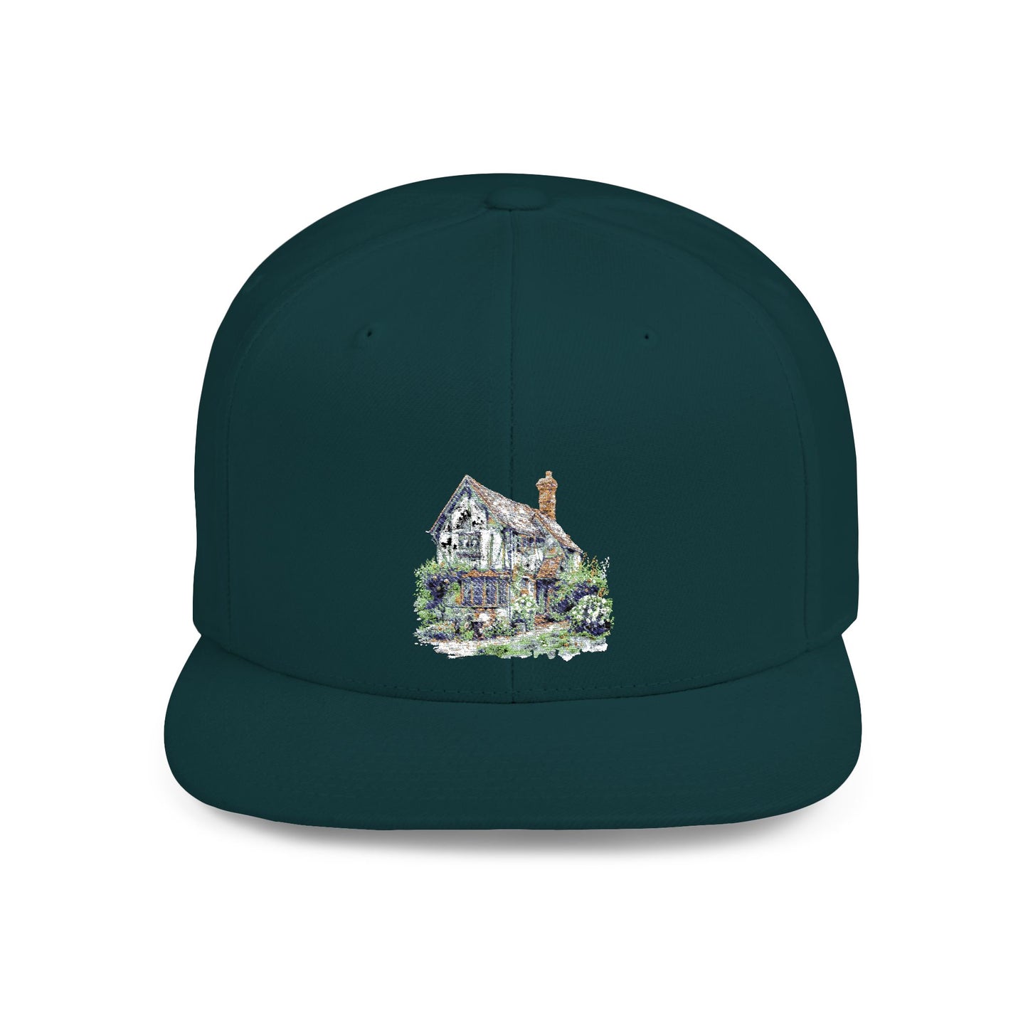 Countryside English Cottage Flat Bill Snapback