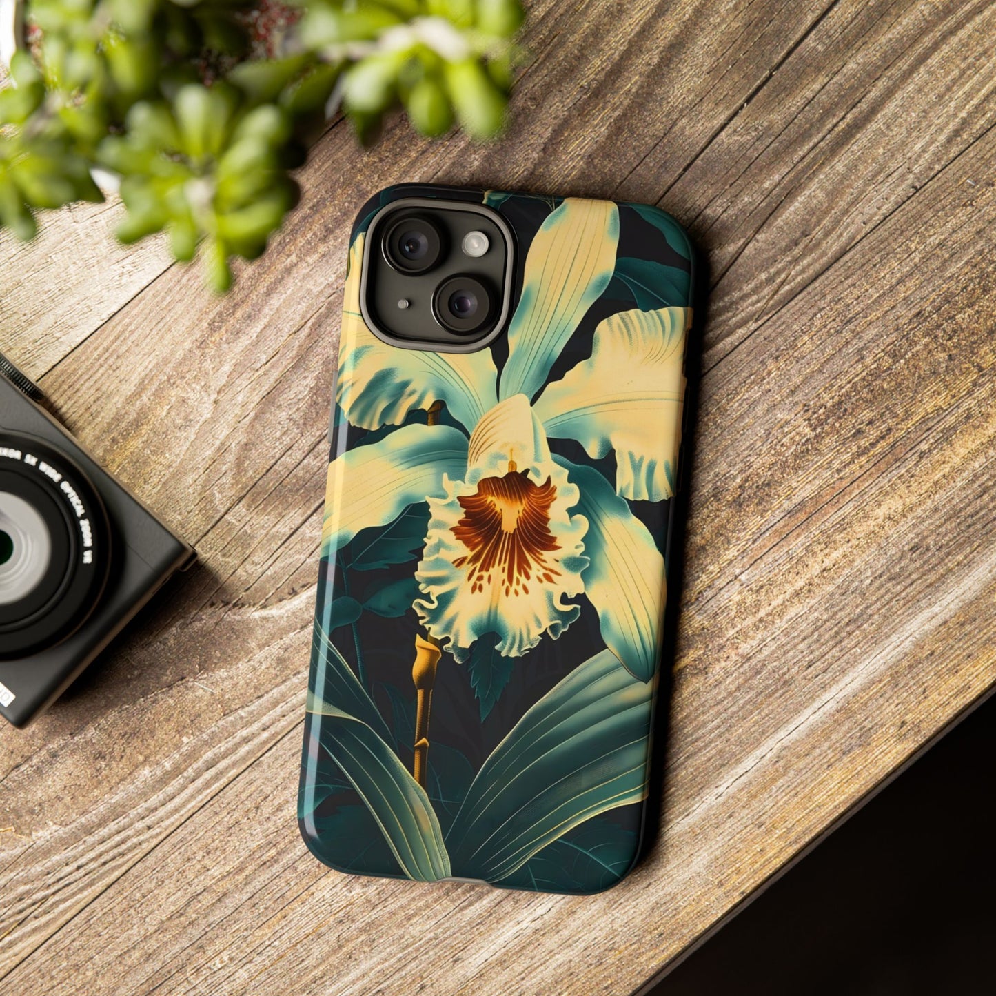 Floral Phone Case - Tough Cases with Orchid Design, Durable Smartphone Cover for Nature Lovers, Floral Gift for Her, Botanical [...]
