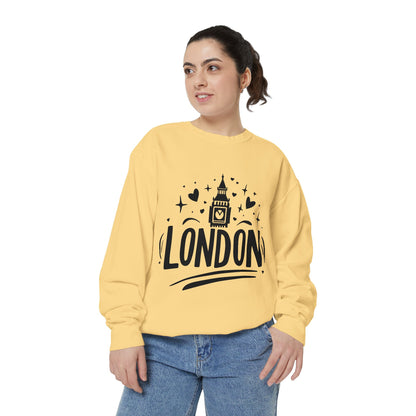 Unisex Garment-Dyed Sweatshirt - Lovely London