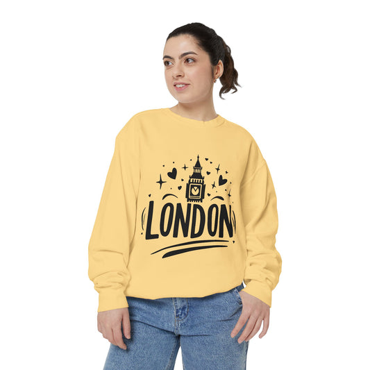 Unisex Garment-Dyed Sweatshirt - Lovely London