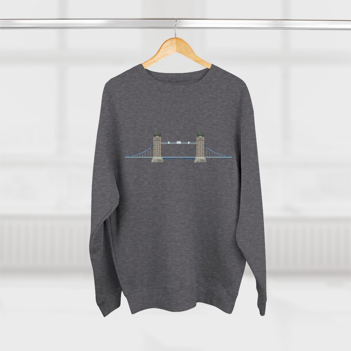Unisex Crewneck Sweatshirt - Tower Bridge - Iconic London Landmark