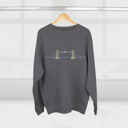 Unisex Crewneck Sweatshirt - Tower Bridge - Iconic London Landmark