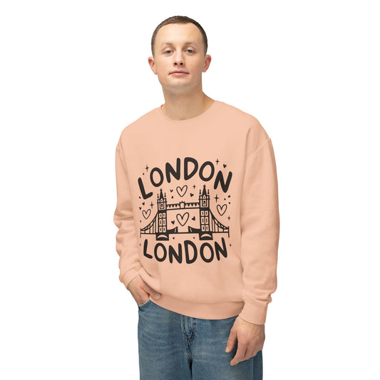 Unisex Lightweight Crewneck Sweatshirt - Love London