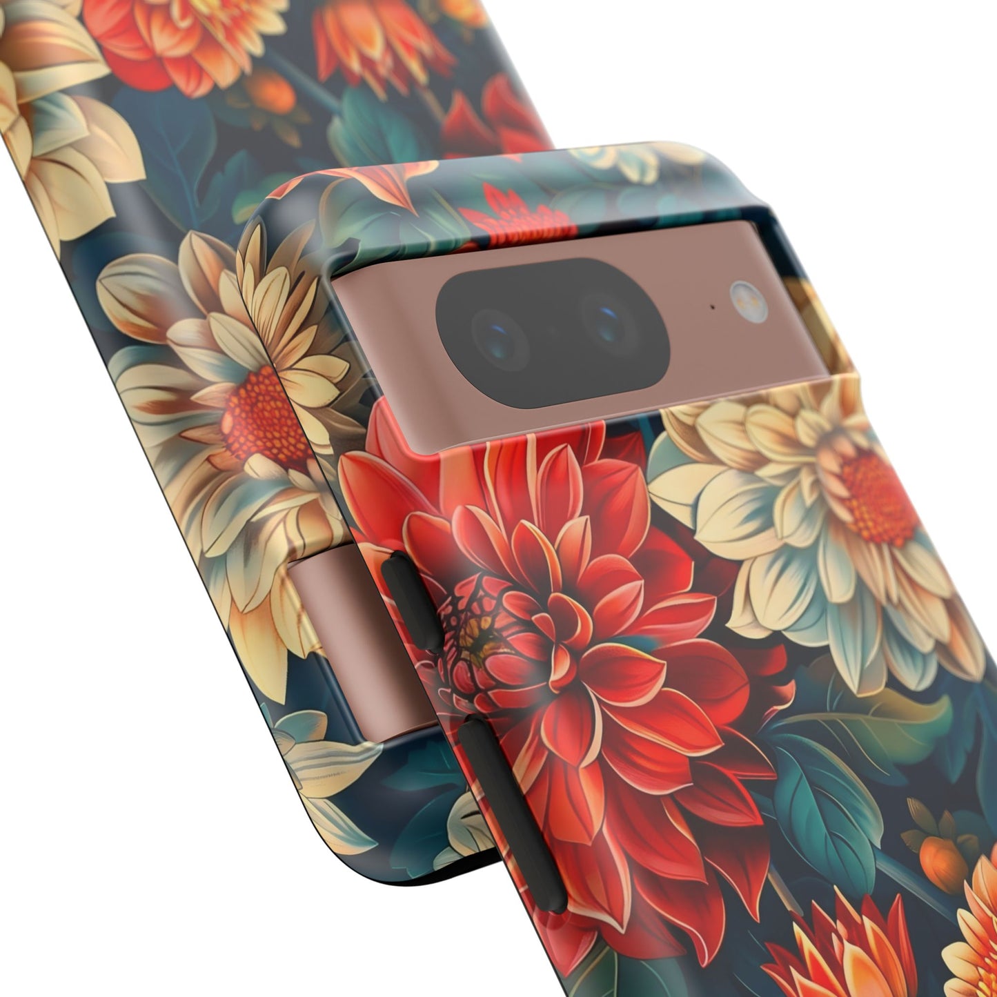 Floral Phone Case - Vibrant Tough Cases, Stylish Floral Cell Phone Cover, Gift for Her, Trendy Phone Accessory, Flower Design