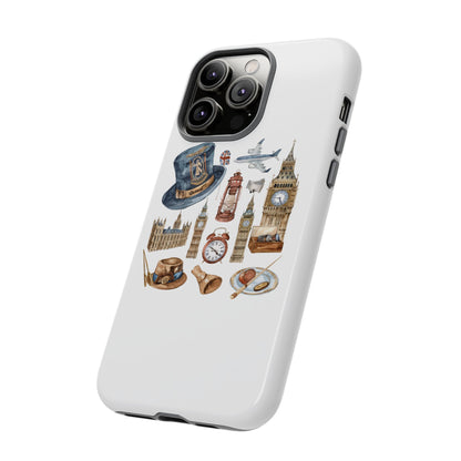 London-Themed Phone Case, Durable iPhone Cover, Gift for Travelers, Unique Cell Phone Accessories, Stylish Gadget Protection