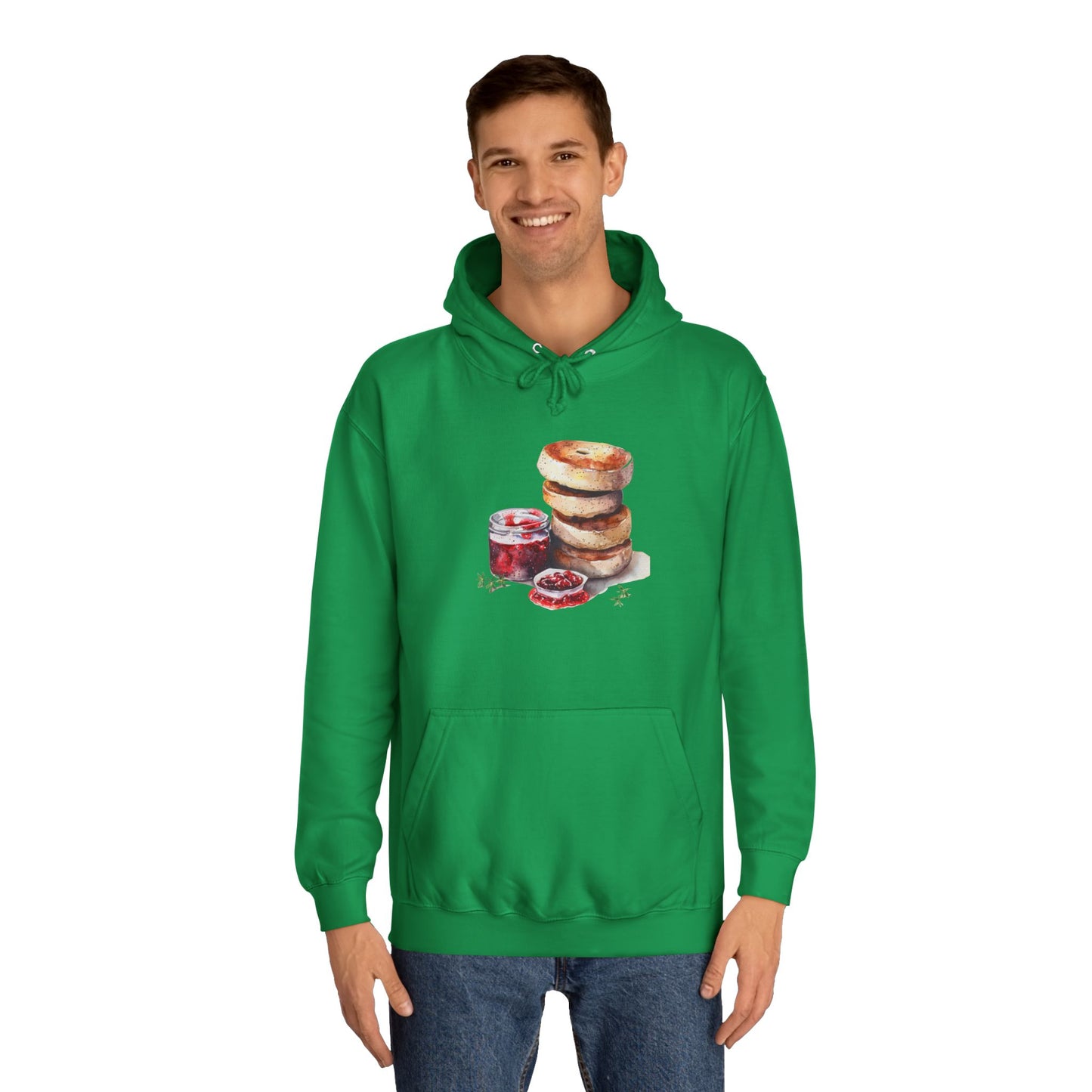 Unisex College Hoodie - Trendy British Food