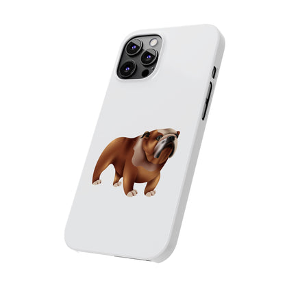Bulldog Slim Phone Cases, Dog Lover Gift, Cute Phone Cover, Pet Theme Case, Birthday Gift for Dog Owners