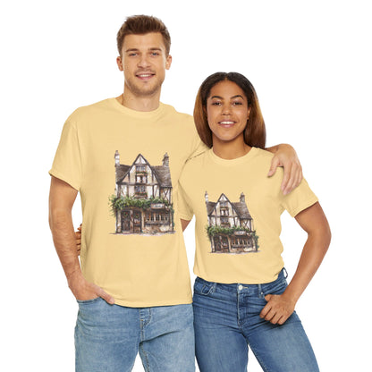 Charming British House - Warm and Cozy Unisex Heavy Cotton T-Shirt