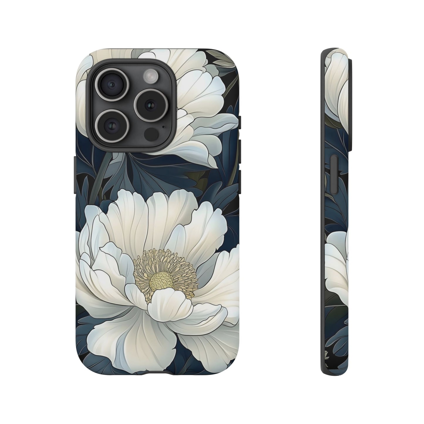 Elegant Floral Phone Case, Floral iPhone Cover, Flower Art Phone Case, Eco-Friendly Mobile Protection, Tough & Stylish Phone Case