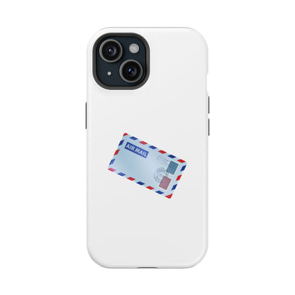 Air Mail Design Magnetic Phone Cases, Custom Phone Cover, Unique Gift for Travelers, Stylish Accessories for Holidays, Fun Phone Cases