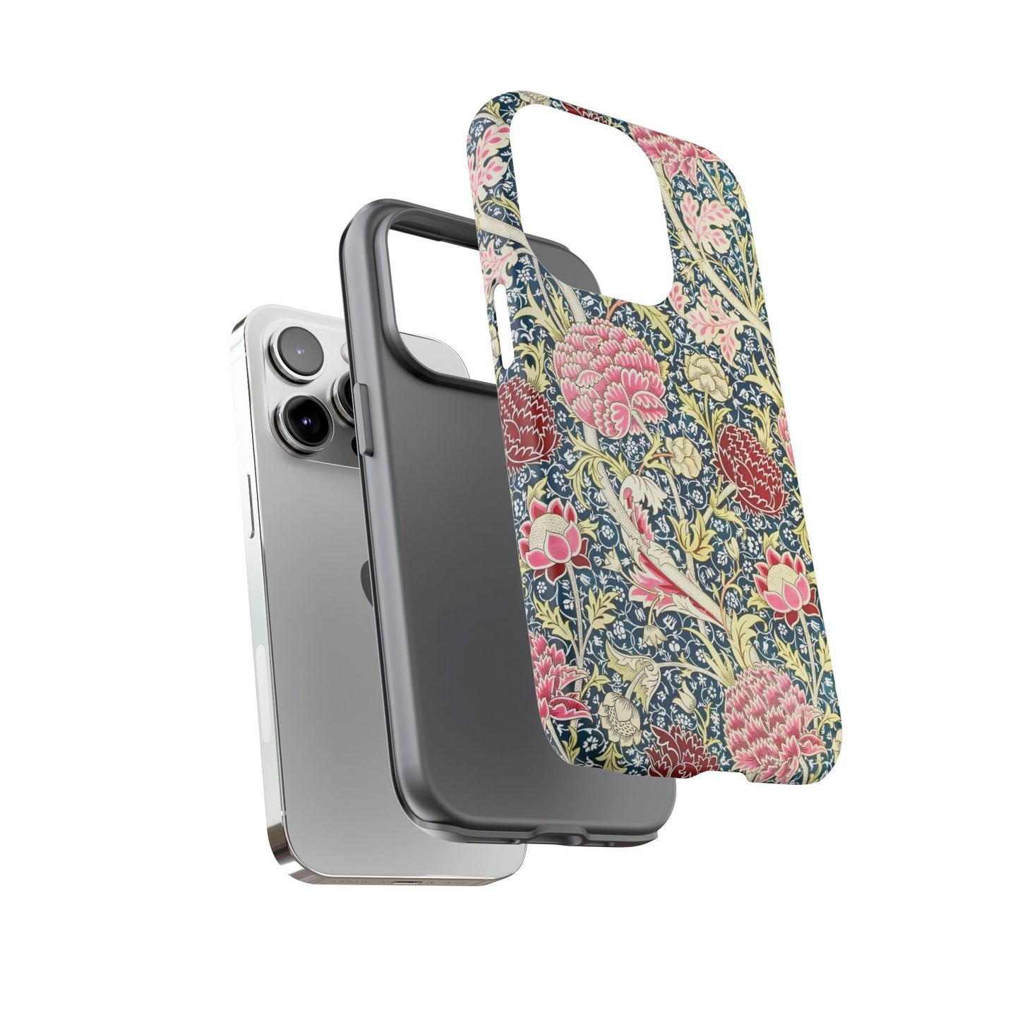 Floral Phone Case, Tough Cases, Durable Phone Cover, Stylish Phone Protector, Gift Idea for Nature Lovers, Floral Pattern Tech Accessories