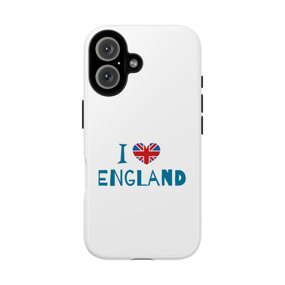 I Love England Phone Case - Stylish Tough Cases for UK Enthusiasts