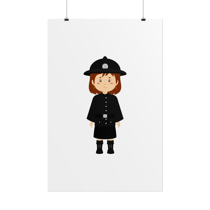 Charming Firefighter Rolled Posters for Kids' Rooms, Playful Wall Art, Fire Safety Decor, Kids' Gifts, Educational Prints