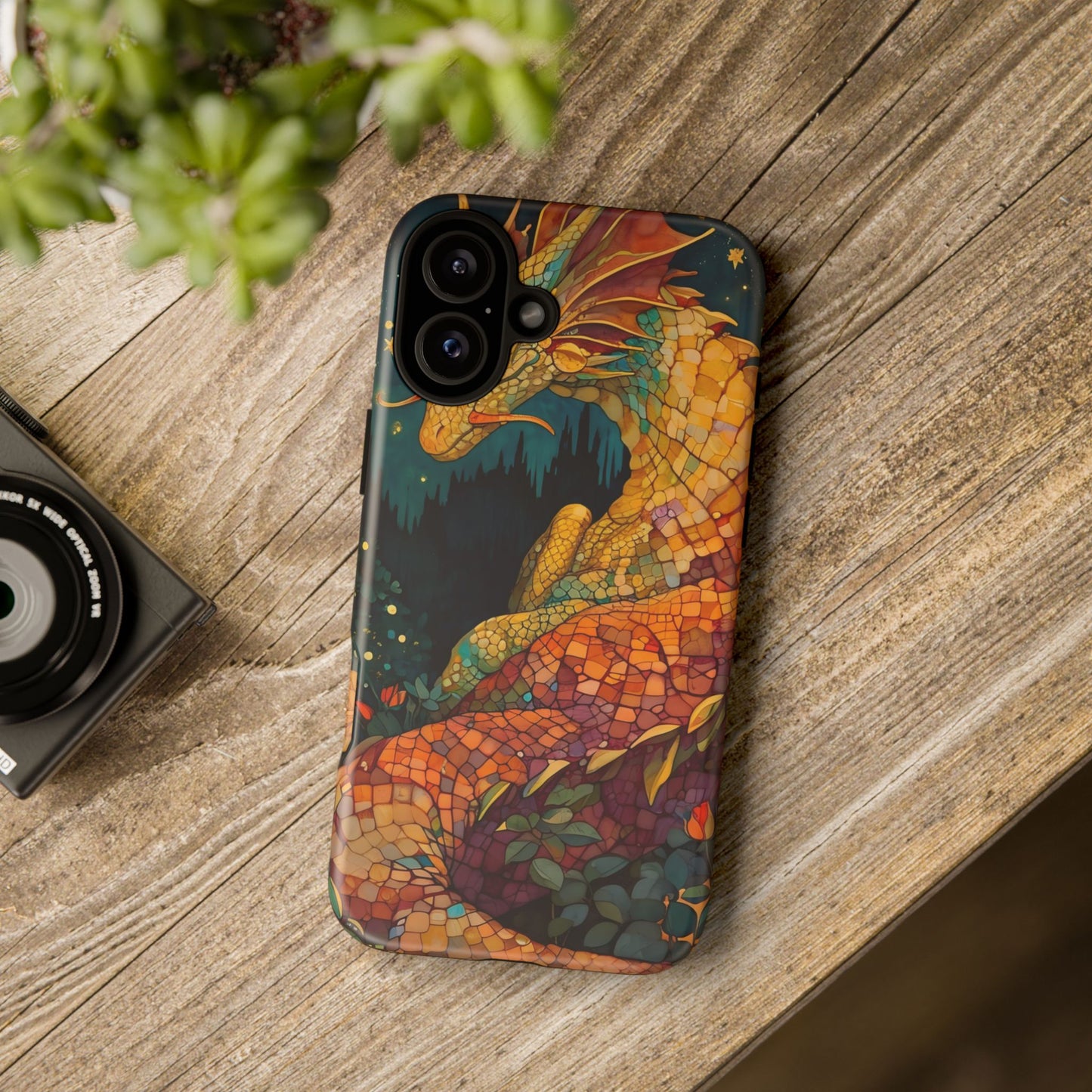 Dragon Art Phone Case, Tough Phone Cover, Fantasy Gift, Unique Mobile Accessory, Dragon Lover Gift, Stylish Protection