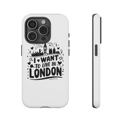 London City iPhone Case, Tough Phone Cover, Travel Gift, London Souvenir, Adventure Accessory, Wanderlust Decor