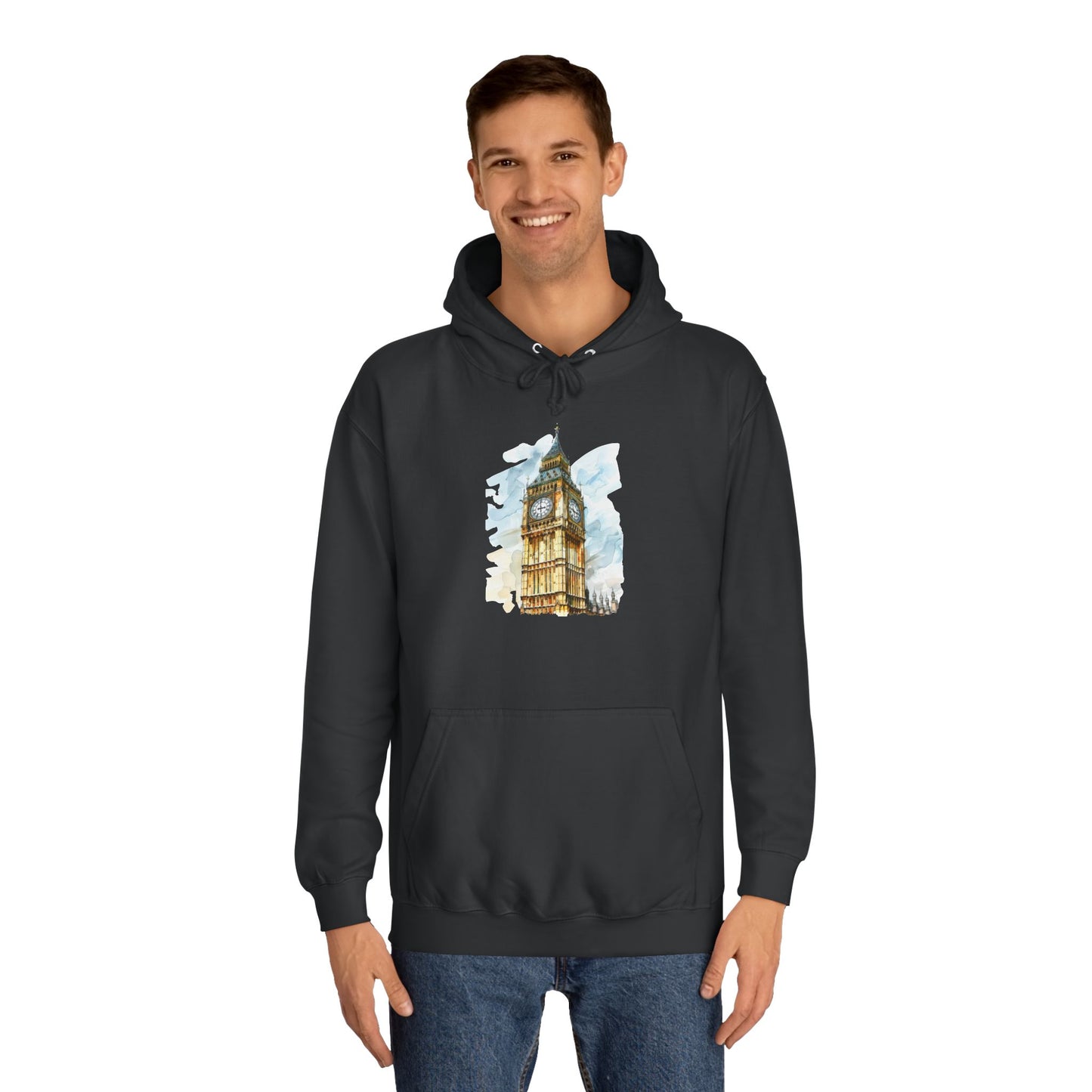 Unisex College Hoodie - London’s Legendary Big Ben Tower