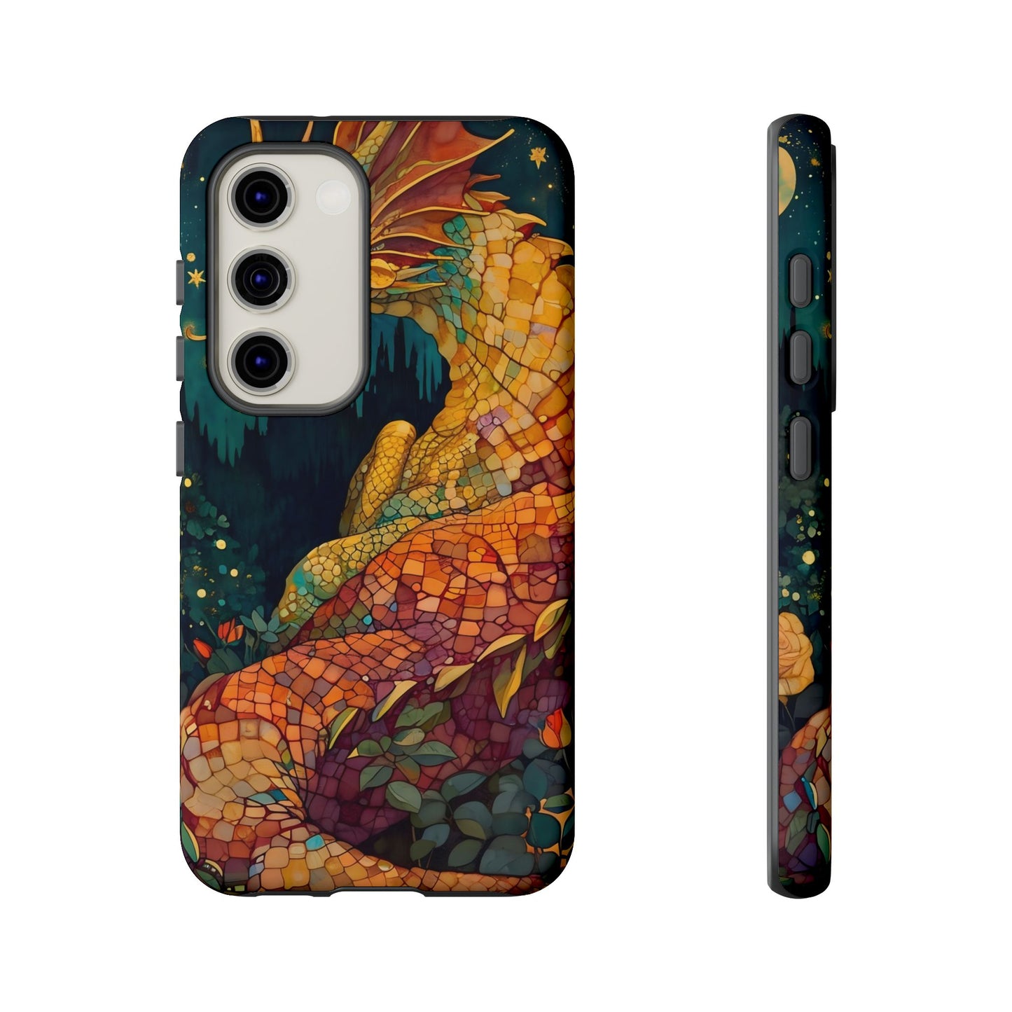 Dragon Art Phone Case, Tough Phone Cover, Fantasy Gift, Unique Mobile Accessory, Dragon Lover Gift, Stylish Protection