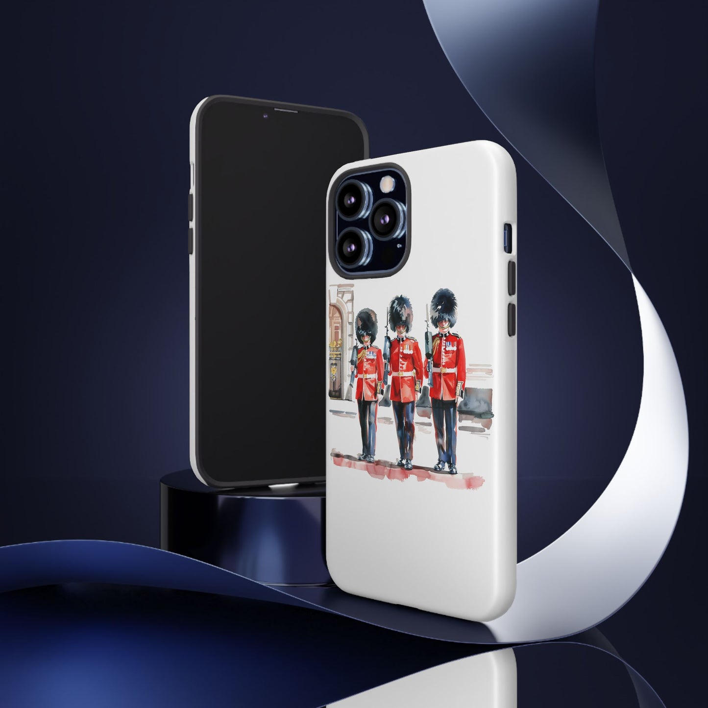 Phone Case with Royal Guard Design, Unique Cell Cover, London Souvenir, Tough Phone Case, Gift for Travelers, Stylish Street Photography