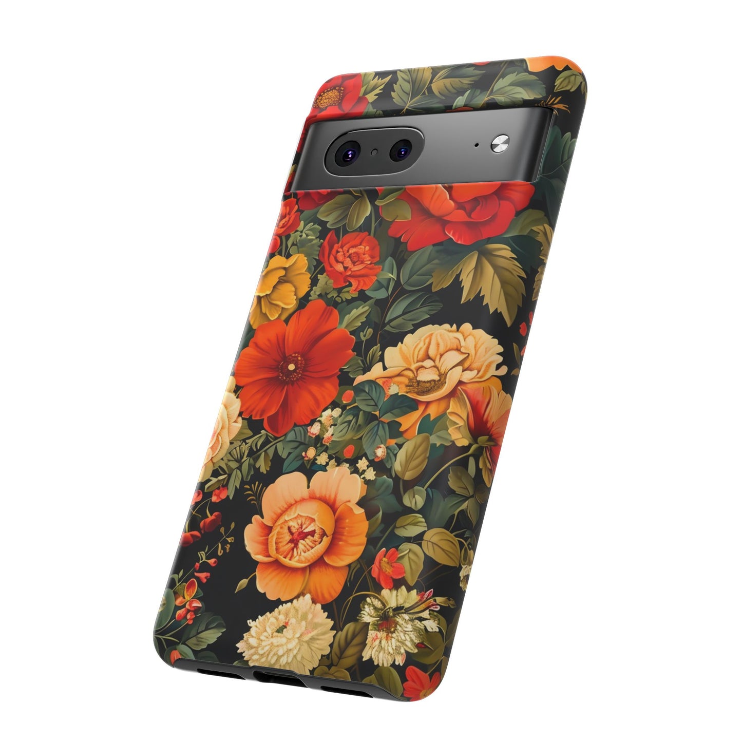 Floral Phone Case, Tough Cases, Decorative Tech Accessories, Gift for Her, Nature Lover Gift, Boho Style Case, Spring Floral Cover