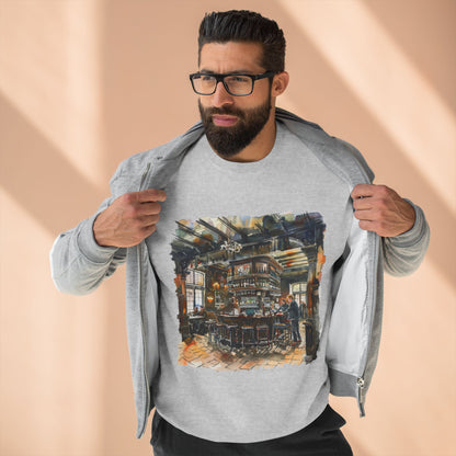 Unisex Crewneck Sweatshirt - London Pub Interior British Tavern