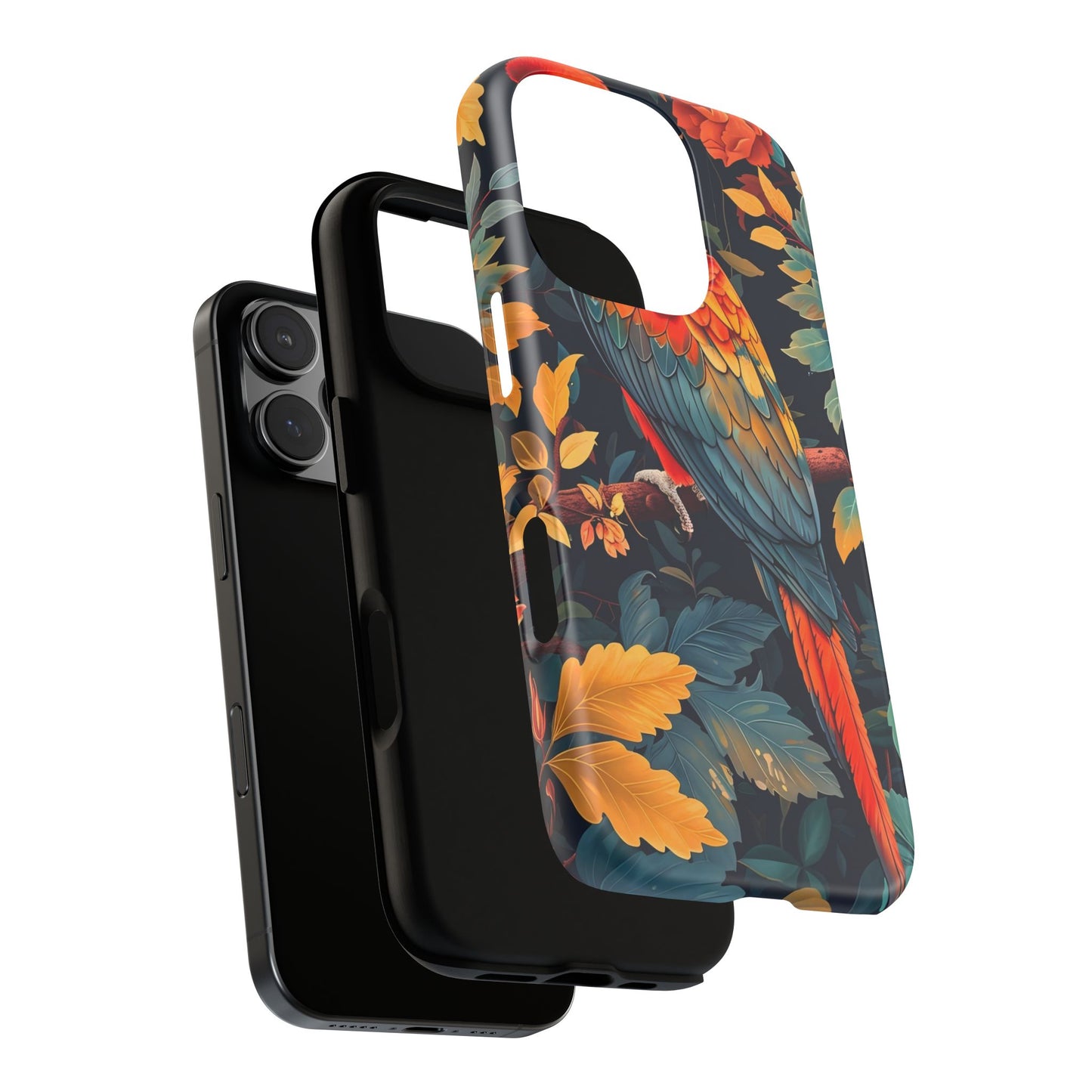 Vibrant Parrot Phone Case - Tough, Stylish, Nature-Inspired, Tropical, Wildlife, Perfect Gift, Summer Vibes