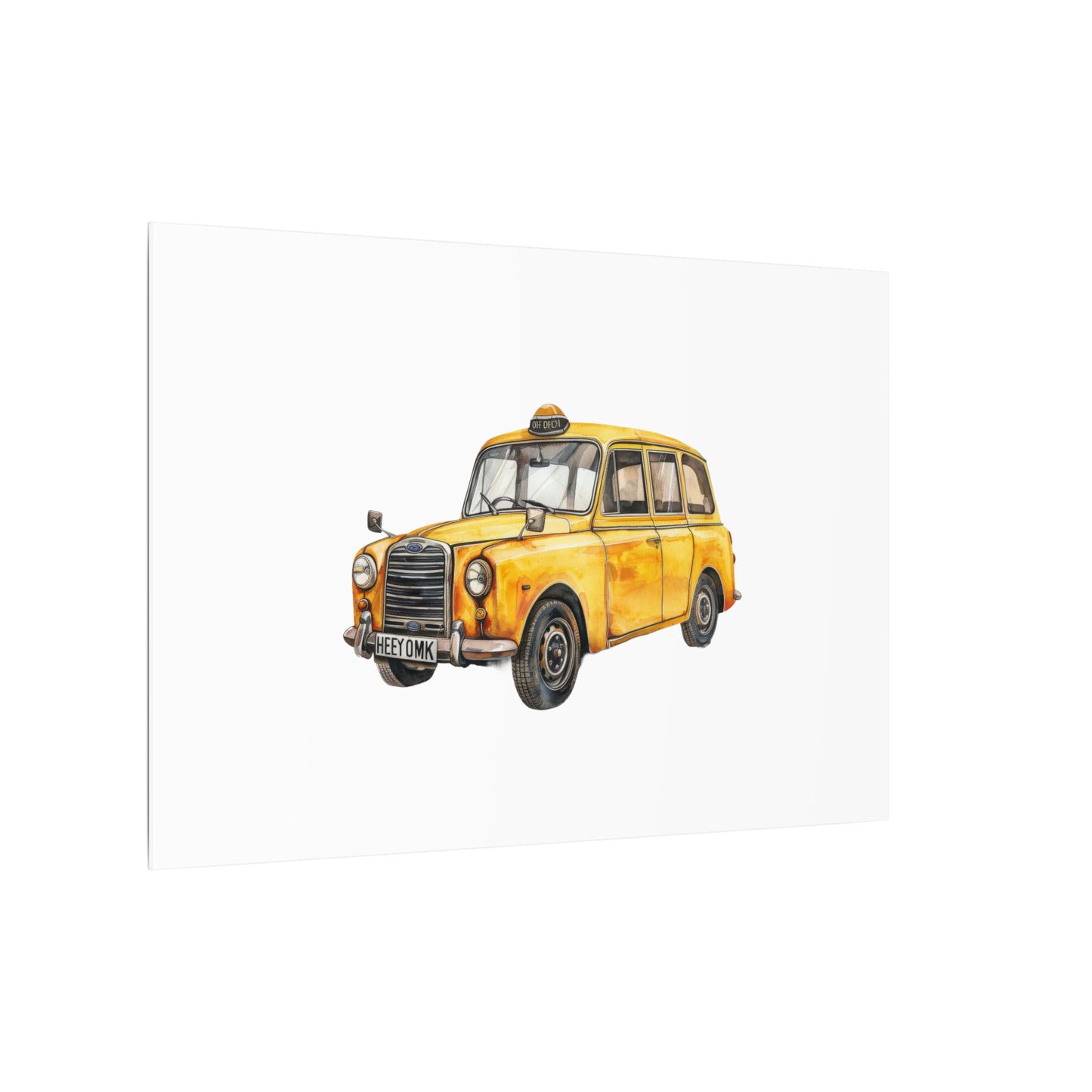 Vintage Taxi Matte Canvas, Stretched, 0.75" (Multi-Size)