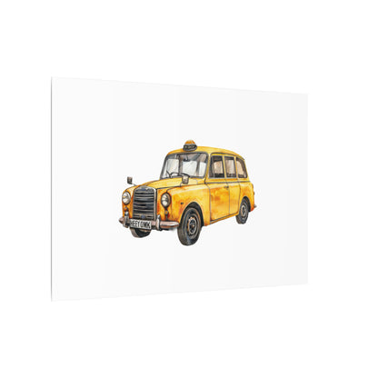 Vintage Taxi Matte Canvas, Stretched, 0.75" (Multi-Size)