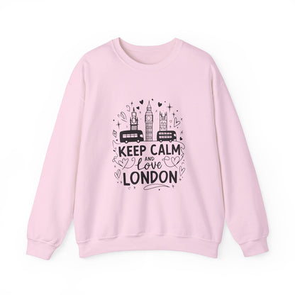 Unisex Heavy Blend™ Crewneck Sweatshirt Trendy - Keep Calm and love London