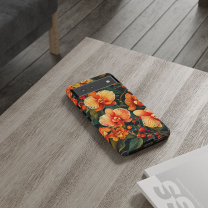 Floral Phone Case - Tough Cases, Protective Cover, Gift for Her, Smartphone Accessory, Floral Design, Nature-Inspired