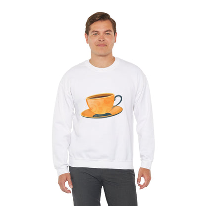 Unisex Heavy Blend™ Crewneck Sweatshirt Lightweight - Elegant British Tea Cup Classic Tea Time Style