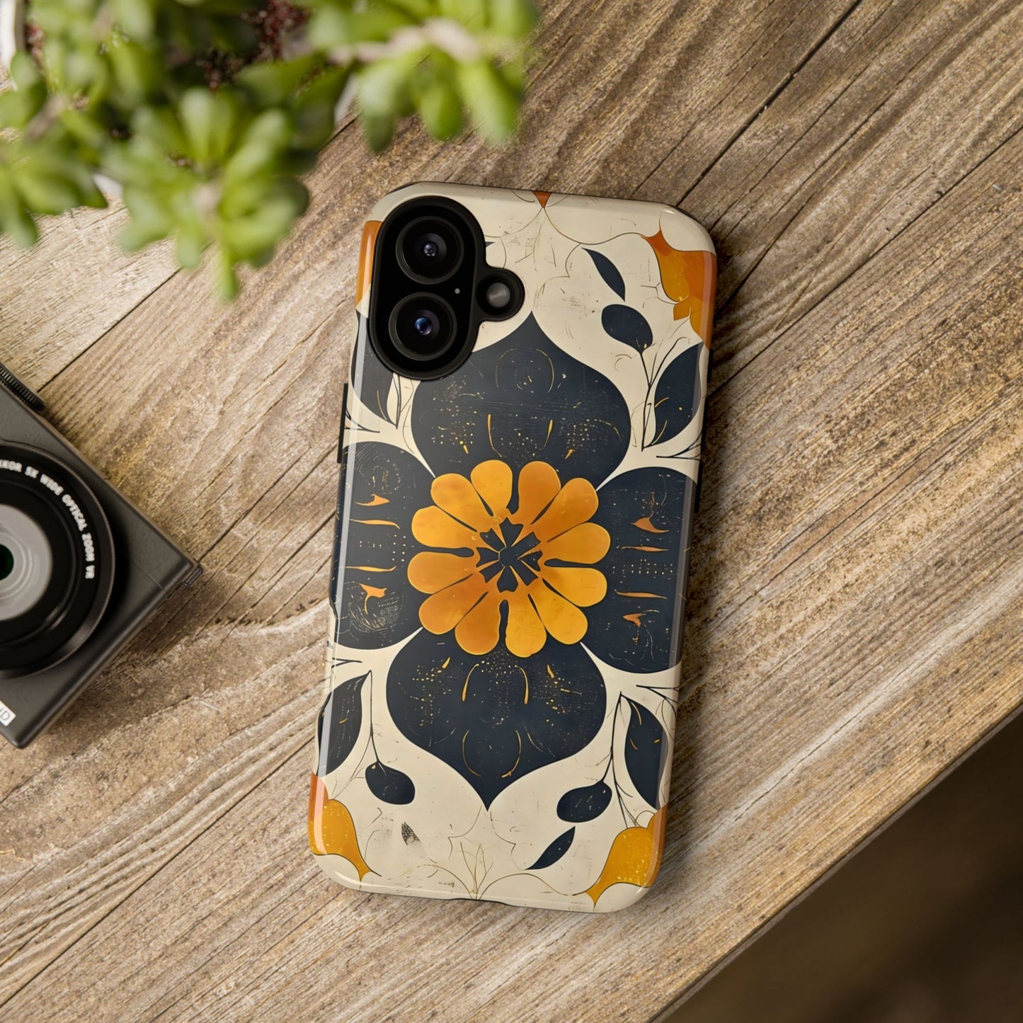 Floral Phone Case - Tough Cases, Botanical iPhone Cover, Vintage Flower Design, Durable Smartphone Protection, Unique Gift Idea