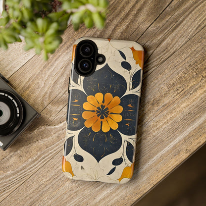 Floral Phone Case - Tough Cases, Botanical iPhone Cover, Vintage Flower Design, Durable Smartphone Protection, Unique Gift Idea