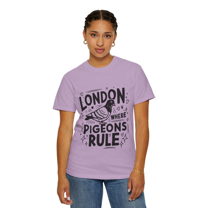Unisex Garment-Dyed T-shirt - London Where Piegeons Rule
