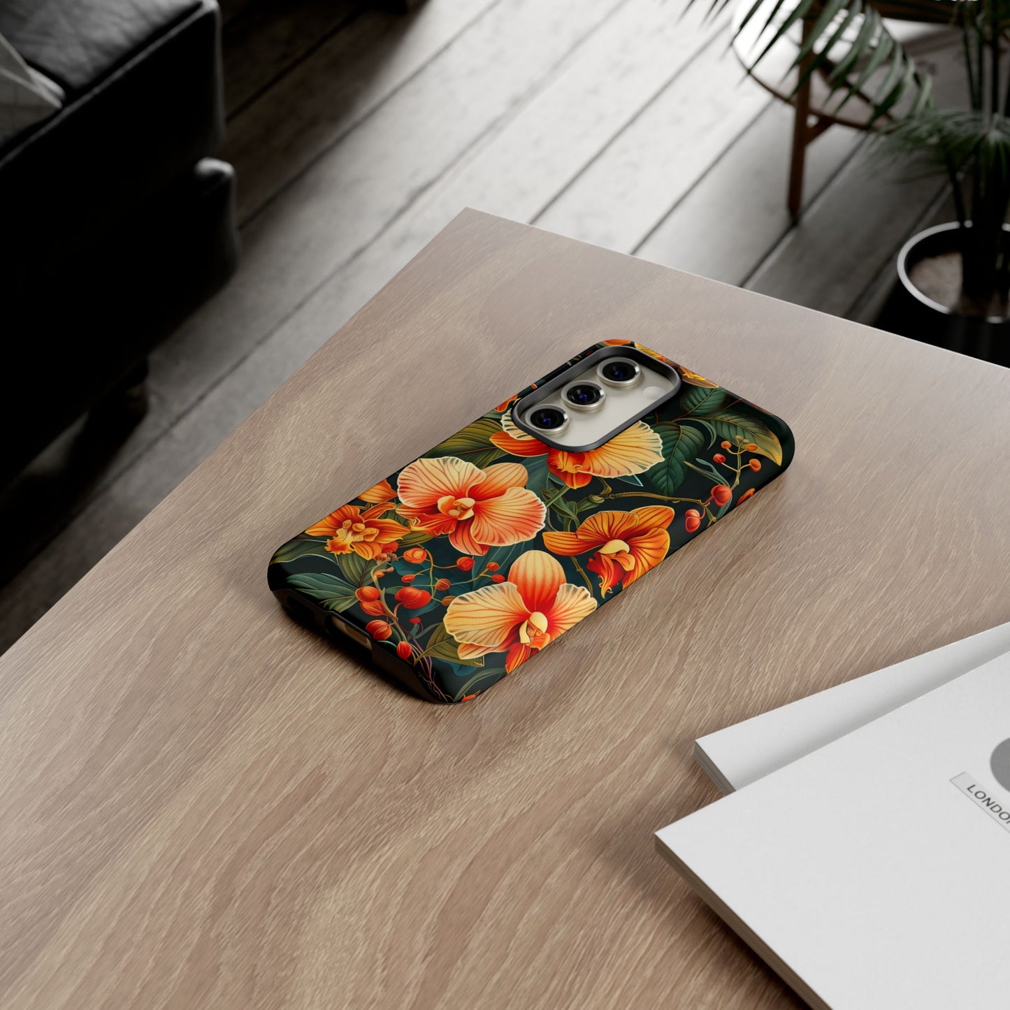 Floral Phone Case - Tough Cases, Protective Cover, Gift for Her, Smartphone Accessory, Floral Design, Nature-Inspired