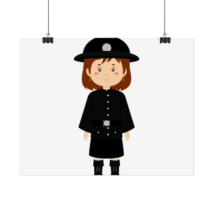 Charming Firefighter Rolled Posters for Kids' Rooms, Playful Wall Art, Fire Safety Decor, Kids' Gifts, Educational Prints