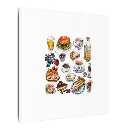 Breakfast Feast Canvas Print, Food Art, Kitchen Decor, Gifting for Food Lovers, Brunch Vibes, Wall Art