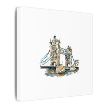 London Bridge Matte Canvas Wall Art, Elegant Home Decor, Unique Gift for Art Lovers, Travel Enthusiast Wall Decor, Modern Aesthetic