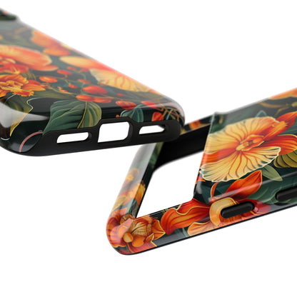 Floral Phone Case - Tough Cases, Protective Cover, Gift for Her, Smartphone Accessory, Floral Design, Nature-Inspired